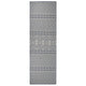 Vidaxl tappeto esterno con pattern piatto -80x250 cm blu