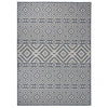 Vidaxl tappeto esterno con pattern piatto -veghevole 120x170 cm blu