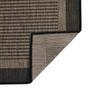 Vidaxl tappeto esterno piatto intrecciato 140x200 cm marrone scuro