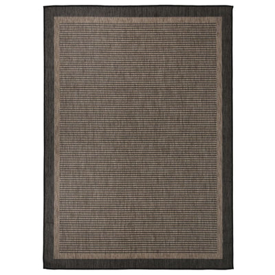Vidaxl Tappeto esterno piatto -Weoven 200x280 cm marrone scuro