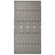 Vidaxl tappeto esterno con pattern piatto -velle 100x200 cm nero