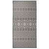 Vidaxl buitenkleed met patroon platgeweven 100x200 cm zwart