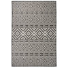 Vidaxl tappeto esterno con pattern piatto -vegno 160x230 cm nero