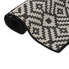 Vidaxl tappeto esterno con pattern piatto -vegno 160x230 cm nero