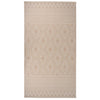 Vidaxl tappeto esterno con pattern piatto -80x150 cm marrone