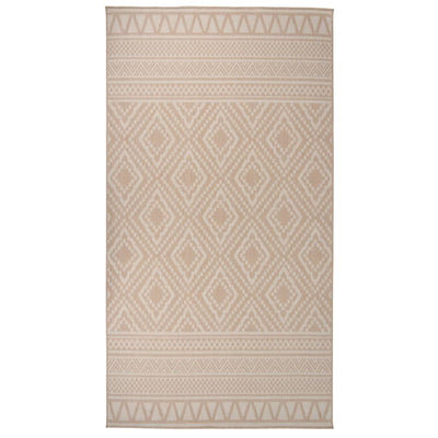 Vidaxl tappeto esterno con pattern piatto -80x150 cm marrone