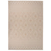 Vidaxl tappeto esterno con pattern piatto -veghevole 120x170 cm marrone