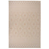 Vidaxl tappeto esterno con pattern piatto -vegono 160x230 cm marrone