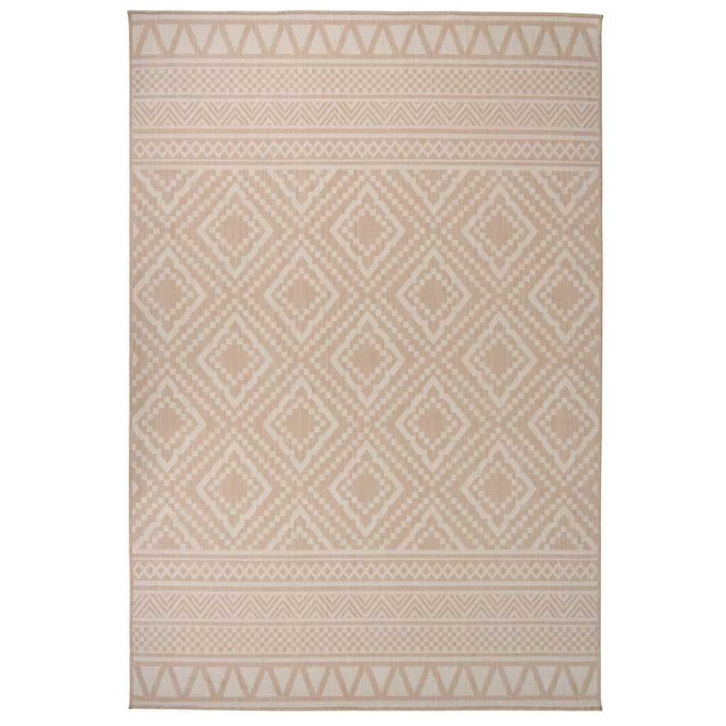 Vidaxl tappeto esterno con pattern piatto -vegono 160x230 cm marrone