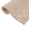 Vidaxl tappeto esterno con pattern piatto -vegono 160x230 cm marrone