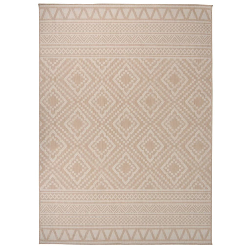 Alfombra exterior de Vidaxl con patrón plano 200x280 cm marrón