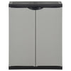 Vidaxl Garden Waste Box 68x40x85 cm Polypropene Grey and Black