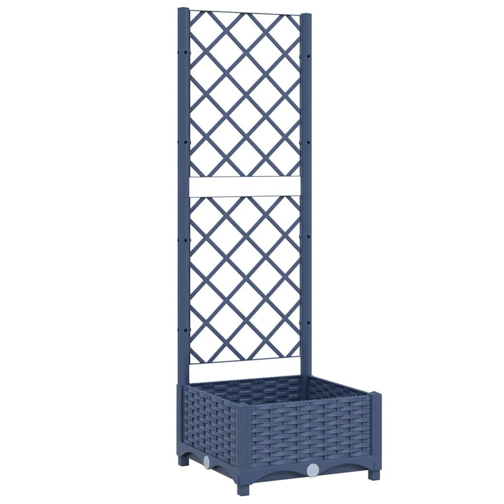 Casella di pianificazione Vidaxl con slat work 40x40x121.5 cm polipropene