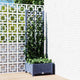 Vidaxl Planning Box con Slat Work 40x40x121.5 cm de polipropeno