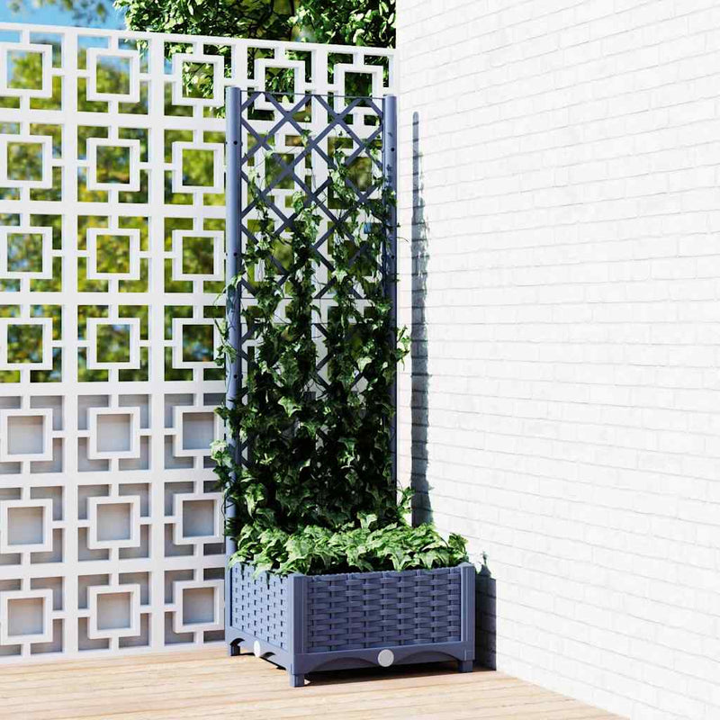 Casella di pianificazione Vidaxl con slat work 40x40x121.5 cm polipropene