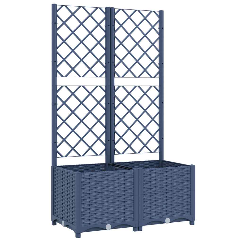Plantilla Vidaxl con SLAT 80X40X136 CM Polipropeno Dark Grey