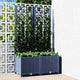 Plantilla Vidaxl con SLAT 80X40X136 CM Polipropeno Dark Grey
