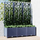 Plantilla Vidaxl con Slat Work 120x40x136 CM Polipropene Dark Grey