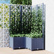 Plantilla Vidaxl con SLAT 80x80x136 cm Polipropeno Dark Grey