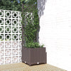 Vidaxl Plannet con slat work 40x40x136 cm in polipropene marrone