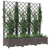 Plantilla Vidaxl con Slat Work 120x40x121.5 cm de polipropeno marrón