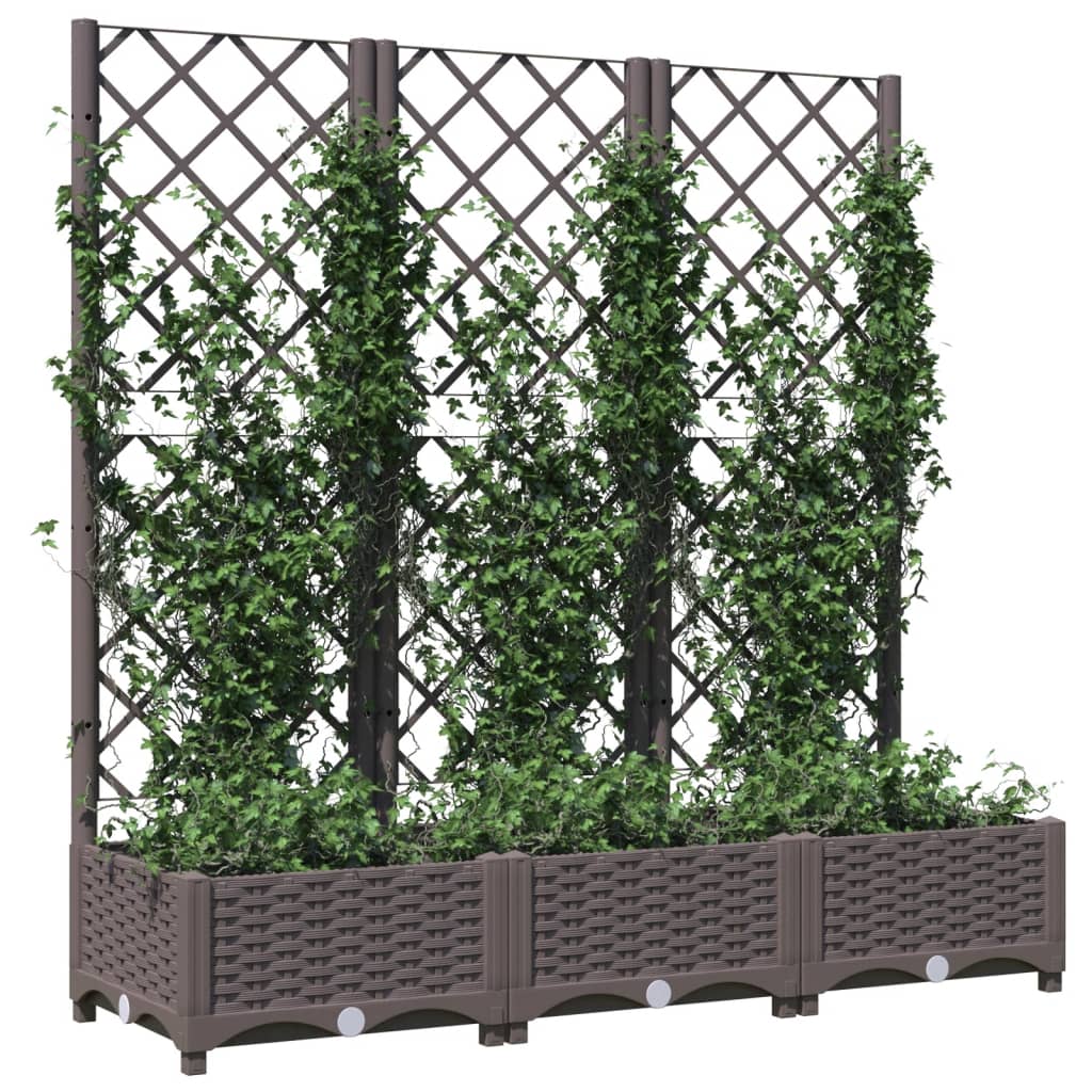 Plantilla Vidaxl con Slat Work 120x40x121.5 cm de polipropeno marrón