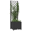 Scatola di pianificazione Vidaxl con slat lavoro 40x40x136 cm polipropene nero