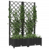 Scatola di pianificazione Vidaxl con slat 80x40x121.5 cm Polypropene Black