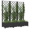Casella di pianificazione Vidaxl con slat work 120x40x121,5 cm in polipropene nero