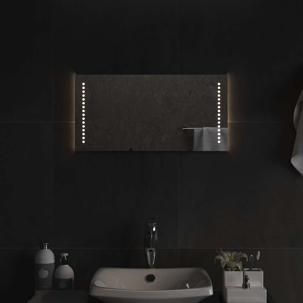 Vidaxl badkamerspiegel led 60x30 cm