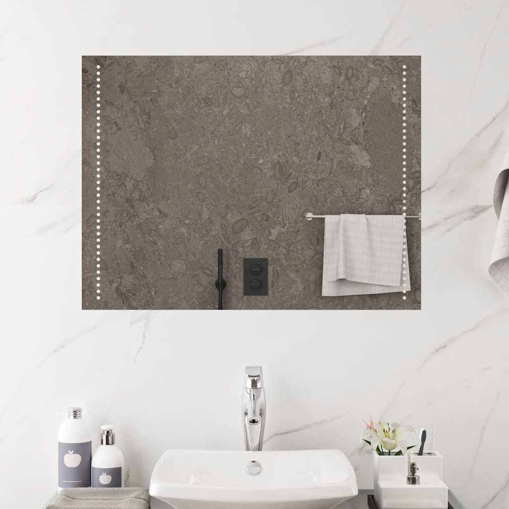 Specchio da bagno Vidaxx LED 80x60 cm