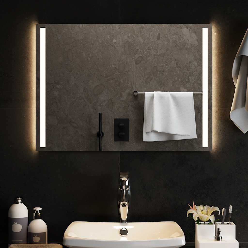 VIDAXL Specchio da bagno LED 70x50 cm