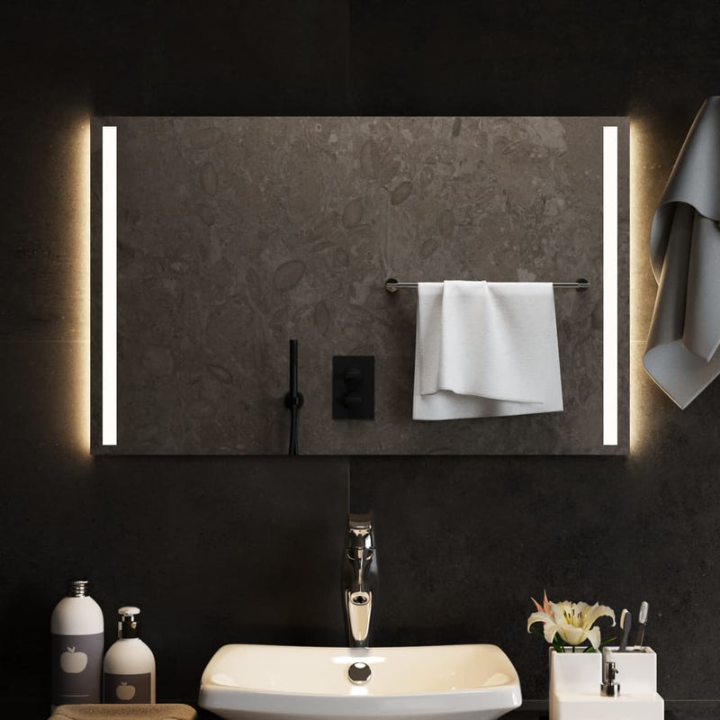 Vidaxl Specchio da bagno LED 80x50 cm