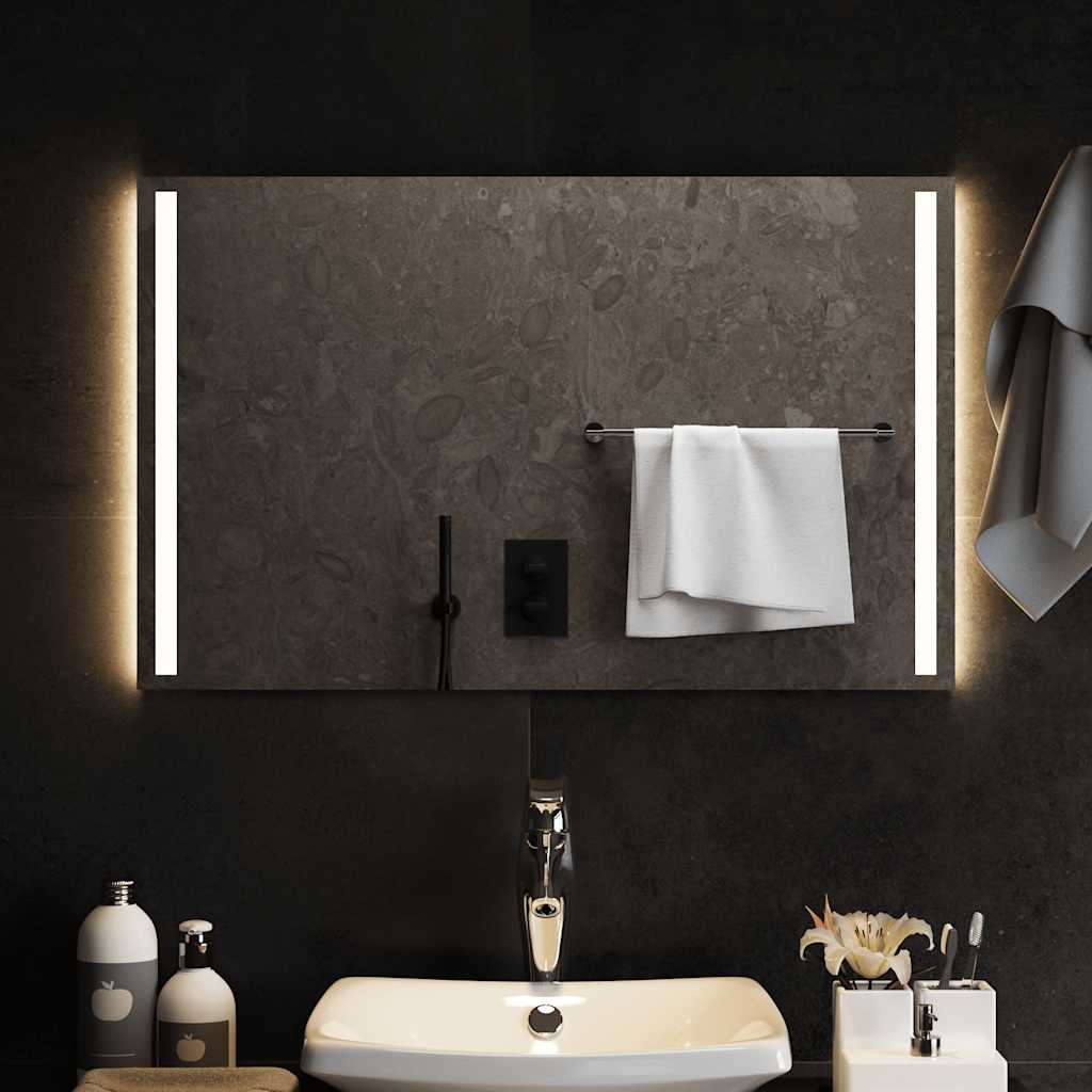 Vidaxl Specchio da bagno LED 80x50 cm