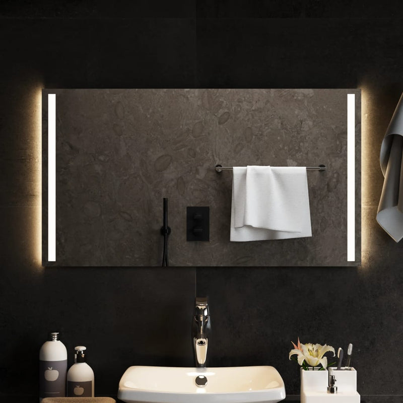VIDAXL Specchio da bagno LED 90x50 cm