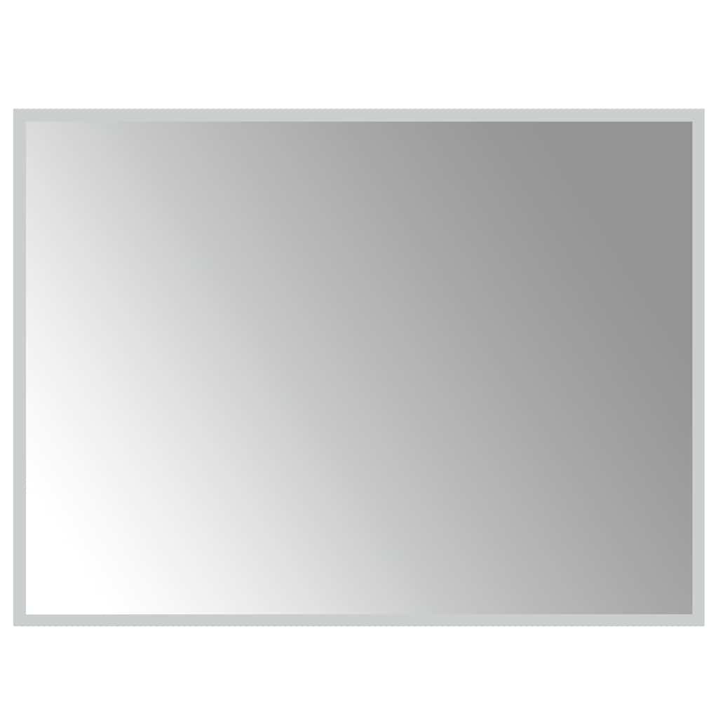 VIDAXL Specchio da bagno LED 80x60 cm