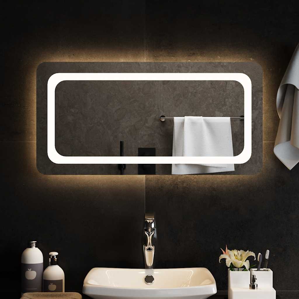 Vidaxl badkamerspiegel led 80x40 cm