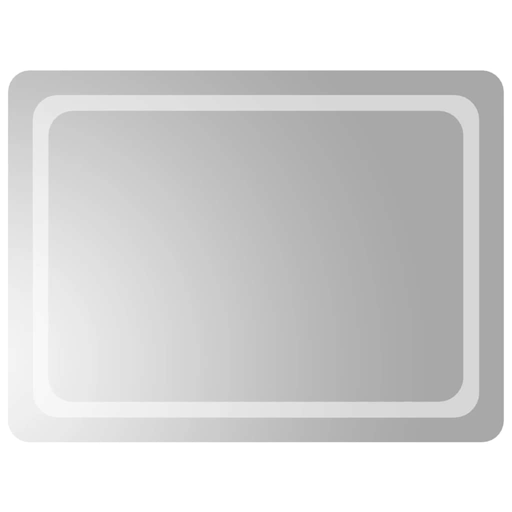VIDAXL Specchio da bagno LED 80x60 cm