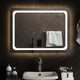 VIDAXL Specchio da bagno LED 80x60 cm
