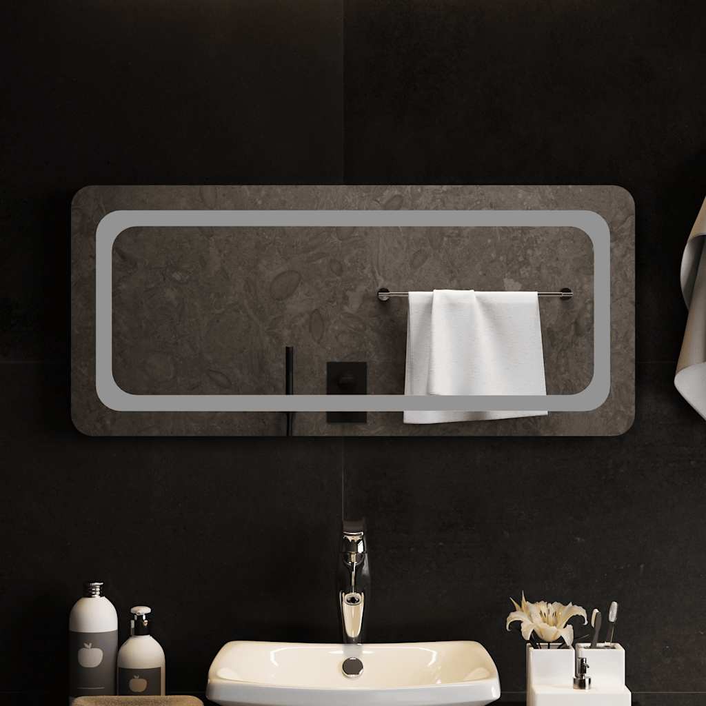 Vidaxl Specchio da bagno LED 90x40 cm