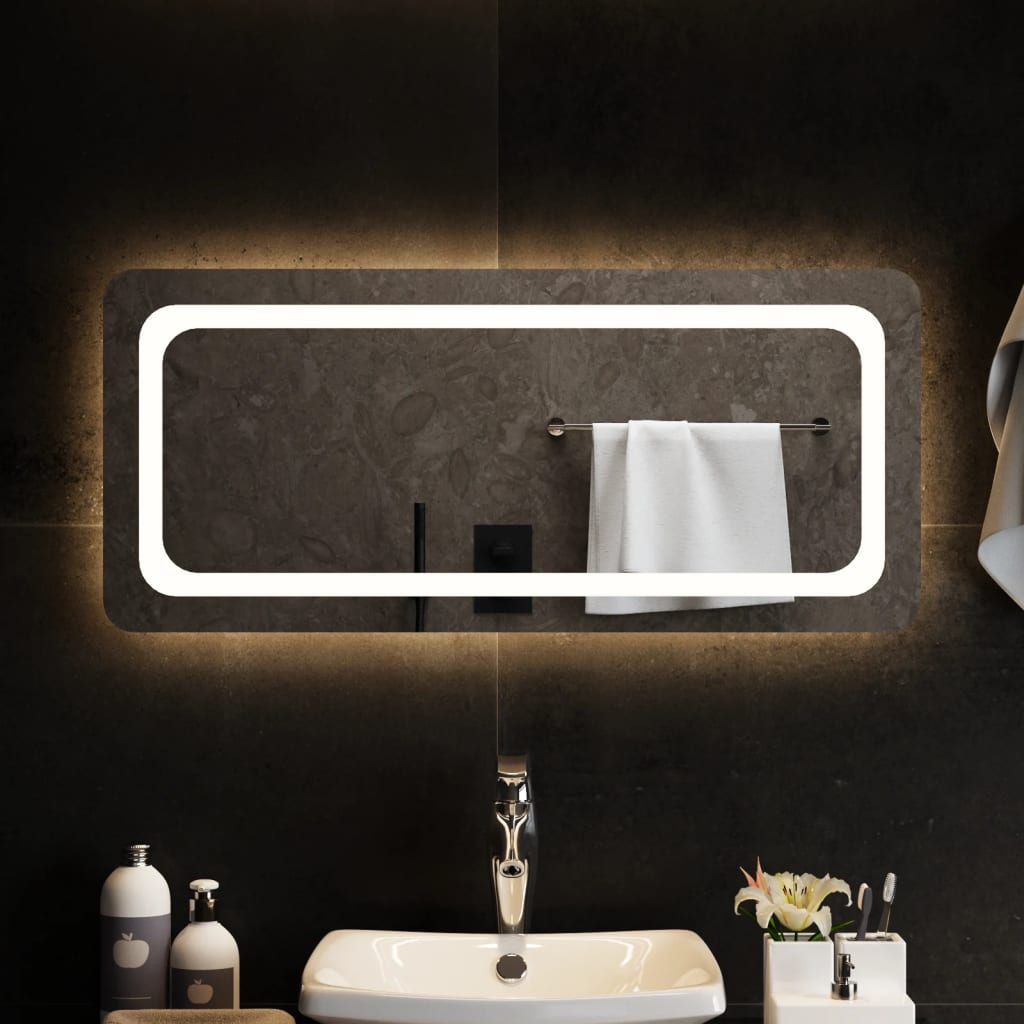 Vidaxl Specchio da bagno LED 90x40 cm