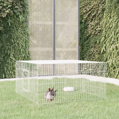 Vidaxl Rabbit Cage 110x110x55 cm de hierro galvanizado