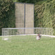 Cage di coniglio Vidaxl con 2 pannelli 220x110x55 cm galvanizzato