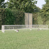 Jaula de conejo Vidaxl con 4 paneles 433x109x54 cm de hierro galvanizado
