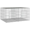 Vidaxl Cage di coniglio con 2 pannelli 110x79x54 cm galvanizzato