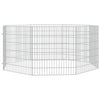 Vidaxl Animal Enclosure 8 pannelli 54x60 cm Galvanizzato