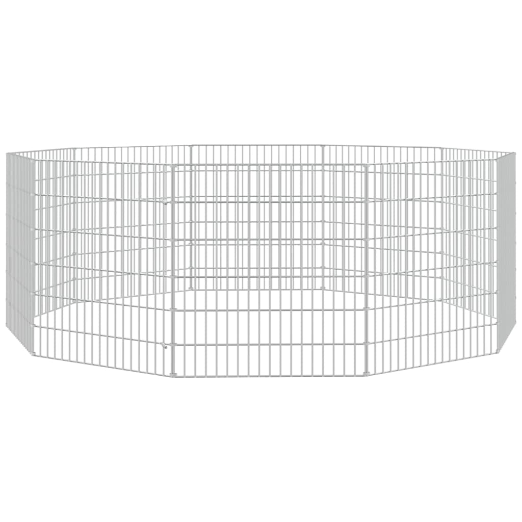 Vidaxl Animal Shelter 10 pannelli 54x60 cm Galvanizzato