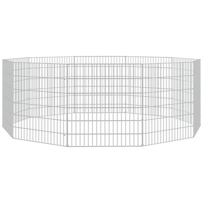 Vidaxl Refugio de animales 10 paneles 54x60 cm de hierro galvanizado