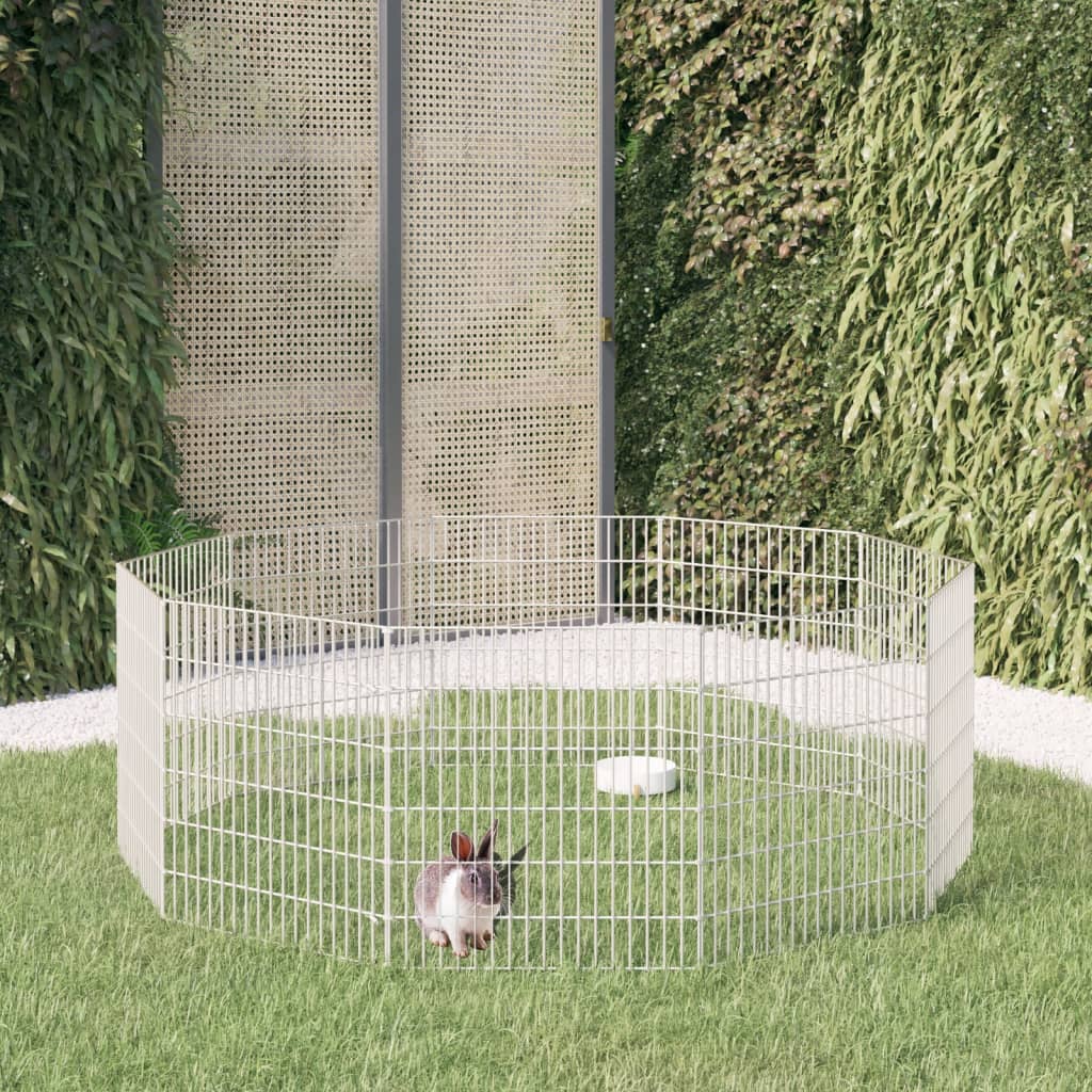 Vidaxl Animal Shelter 10 pannelli 54x60 cm Galvanizzato