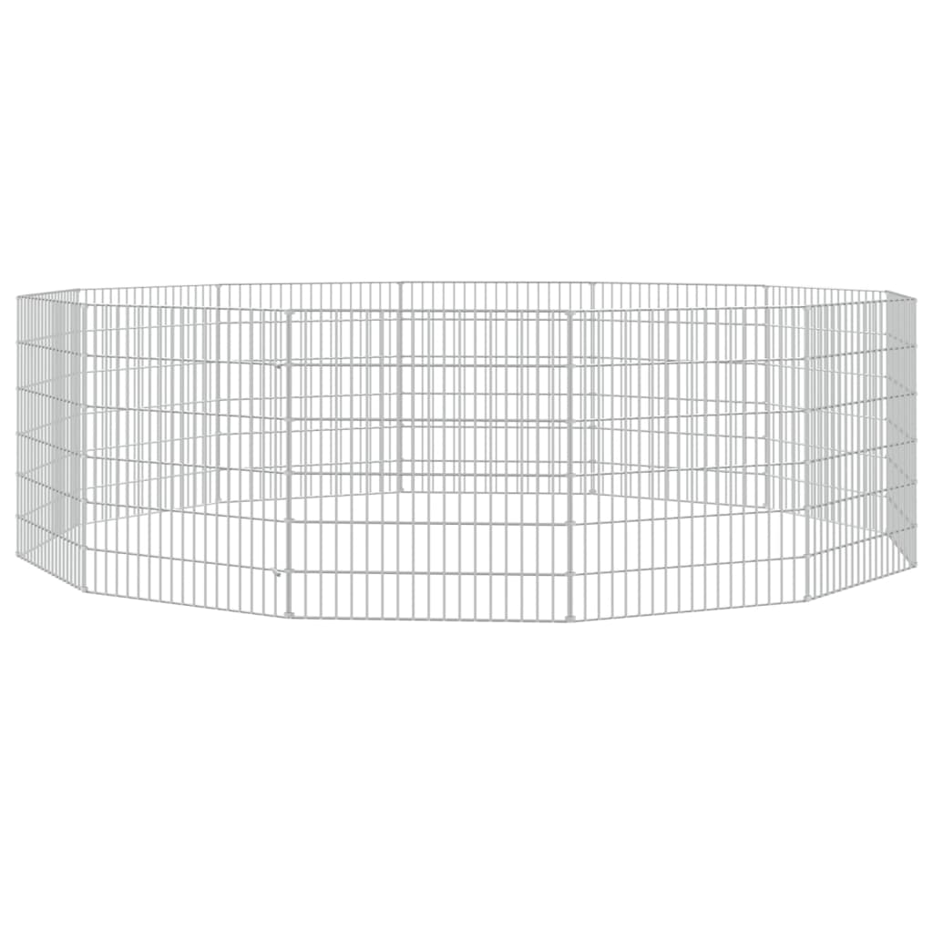 Cage di coniglio Vidaxl con 12 pannelli da ferro zincato 54x60 cm